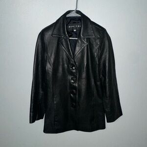 Black Leather Women's Jacket